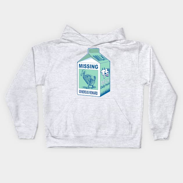 Missing Dodo bird Kids Hoodie by Manikool